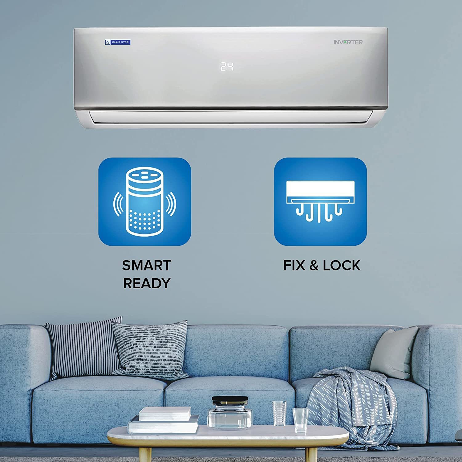 Image of Blue Star 2022 Model 2 Ton 3 Star Split Inverter AC