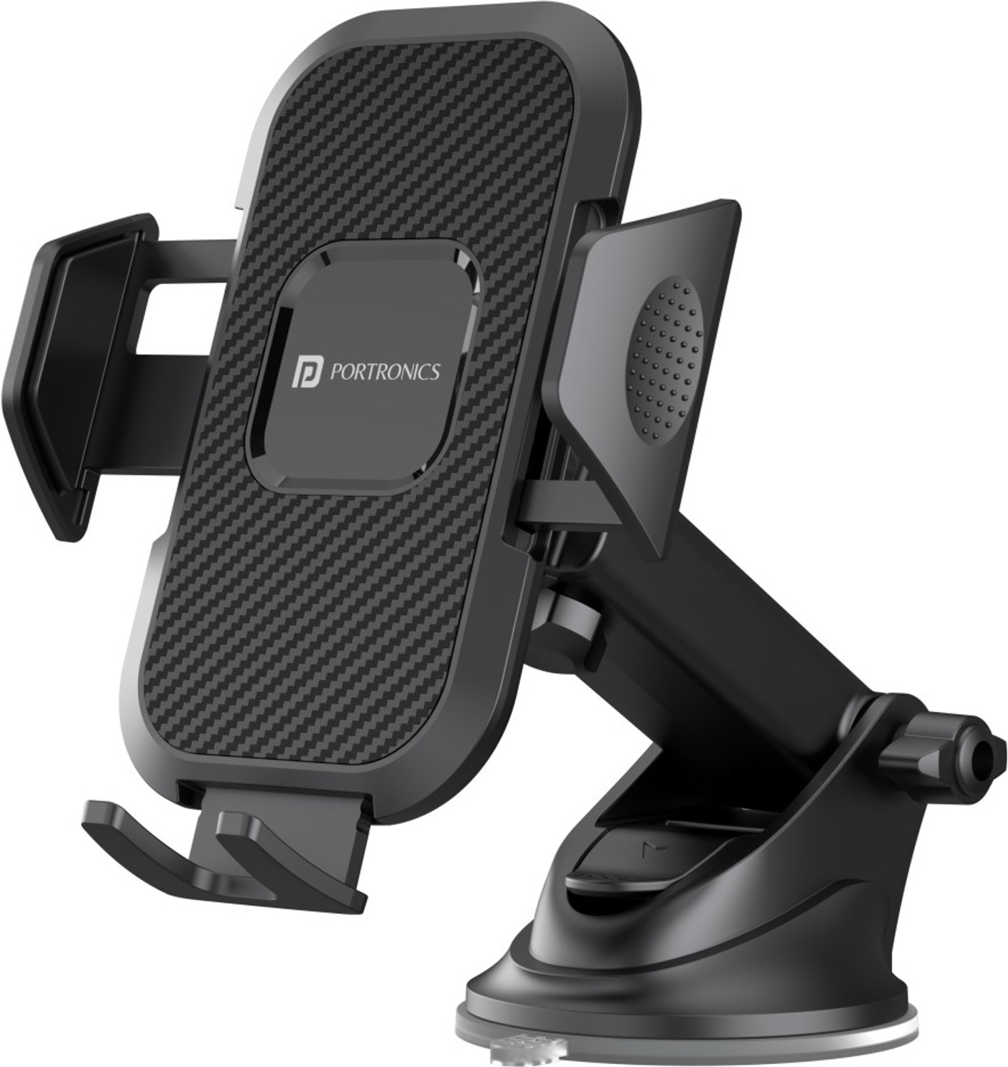 Portronics Car Mobile Holder for Dashboard  (Black)