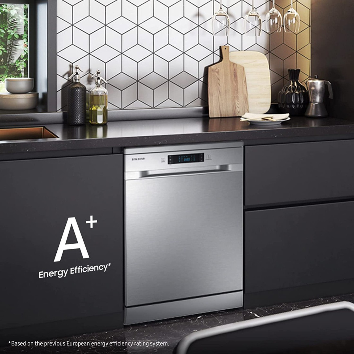 Image of Samsung DW60M5042FW /TL Free Standing 13 Place Settings Dishwasher