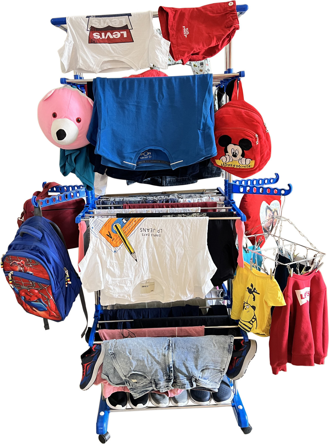 TNC Steel Plastic Aluminium Floor Cloth Dryer Stand JB N00010 3