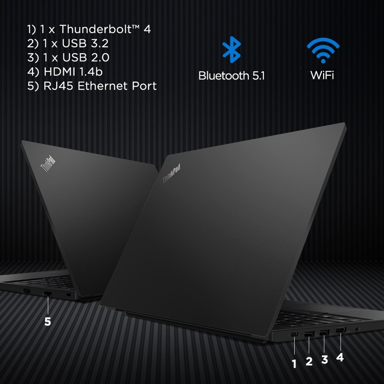 Image of Lenovo ThinkPad E15 Intel Core i5 11th Gen 1135G7 - (8 GB /512 GB SSD /Windows 10 Home) E15 Laptop