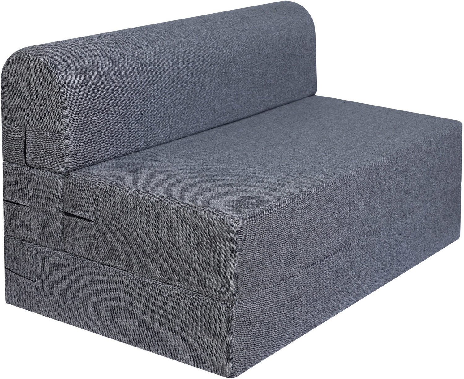 Image of SPRINGTEK FoldingPerfect for Guests Jute Fabric 3 X 6 Feet 1 Seater Single Fold Out Sofa Cum Bed