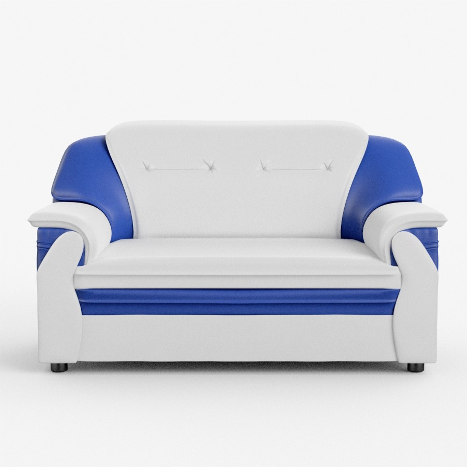 Image of Sekar Lifestyle Polyurethane Large Series Leatherette 2 Seater Sofa