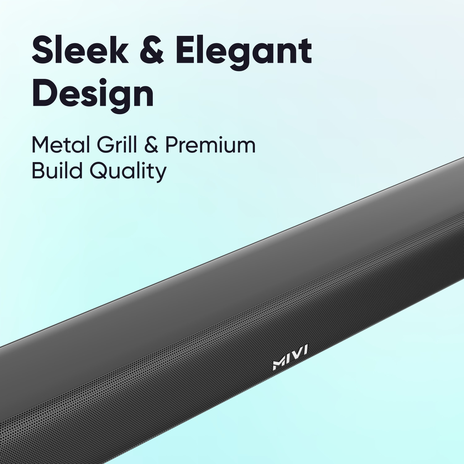 Image of Mivi Fort S60 with 2 inBuilt Subwoofers, 3EQ Modes, Remote Ctrl 60 W Bluetooth Soundbar