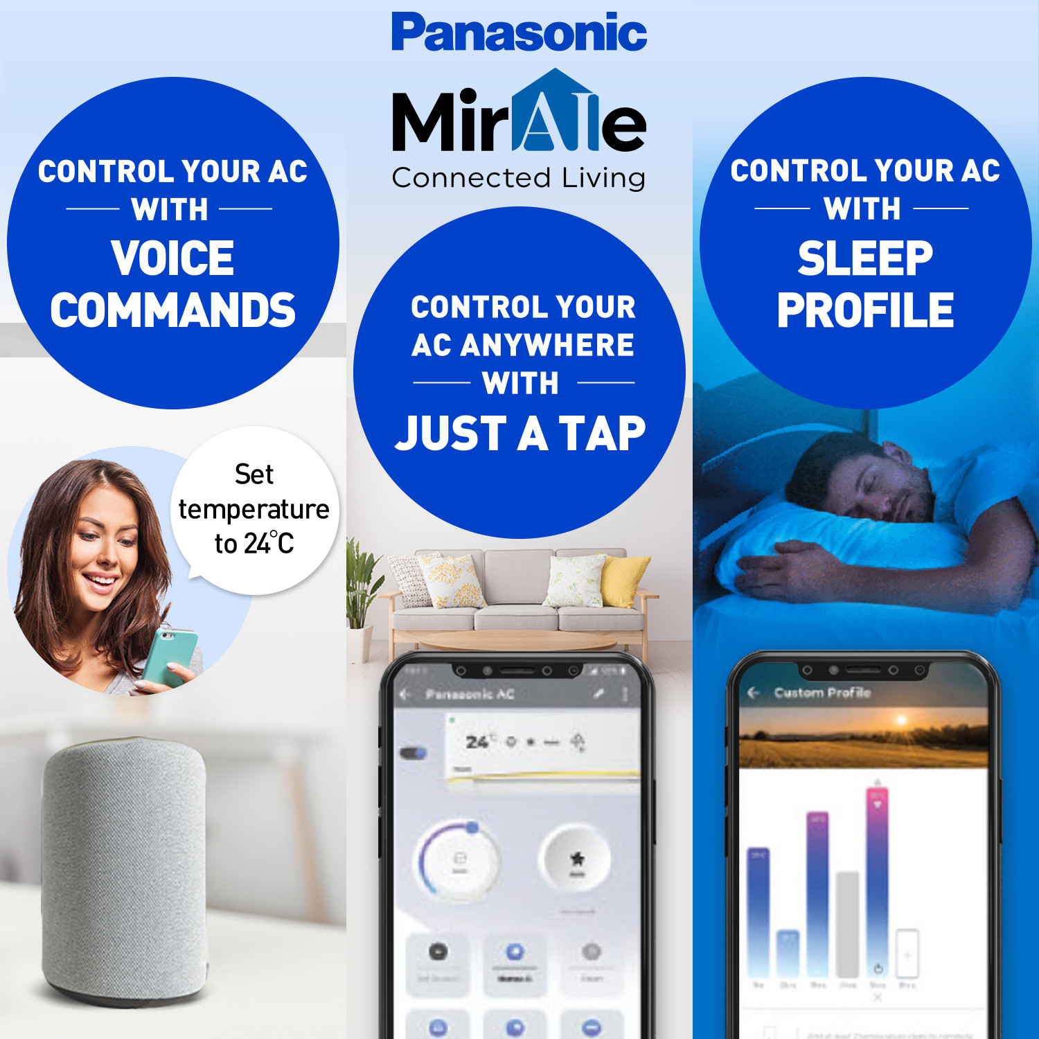 Image of Panasonic 2022 Model 2 Ton 3 Star Split Inverter with Wi-fi AC