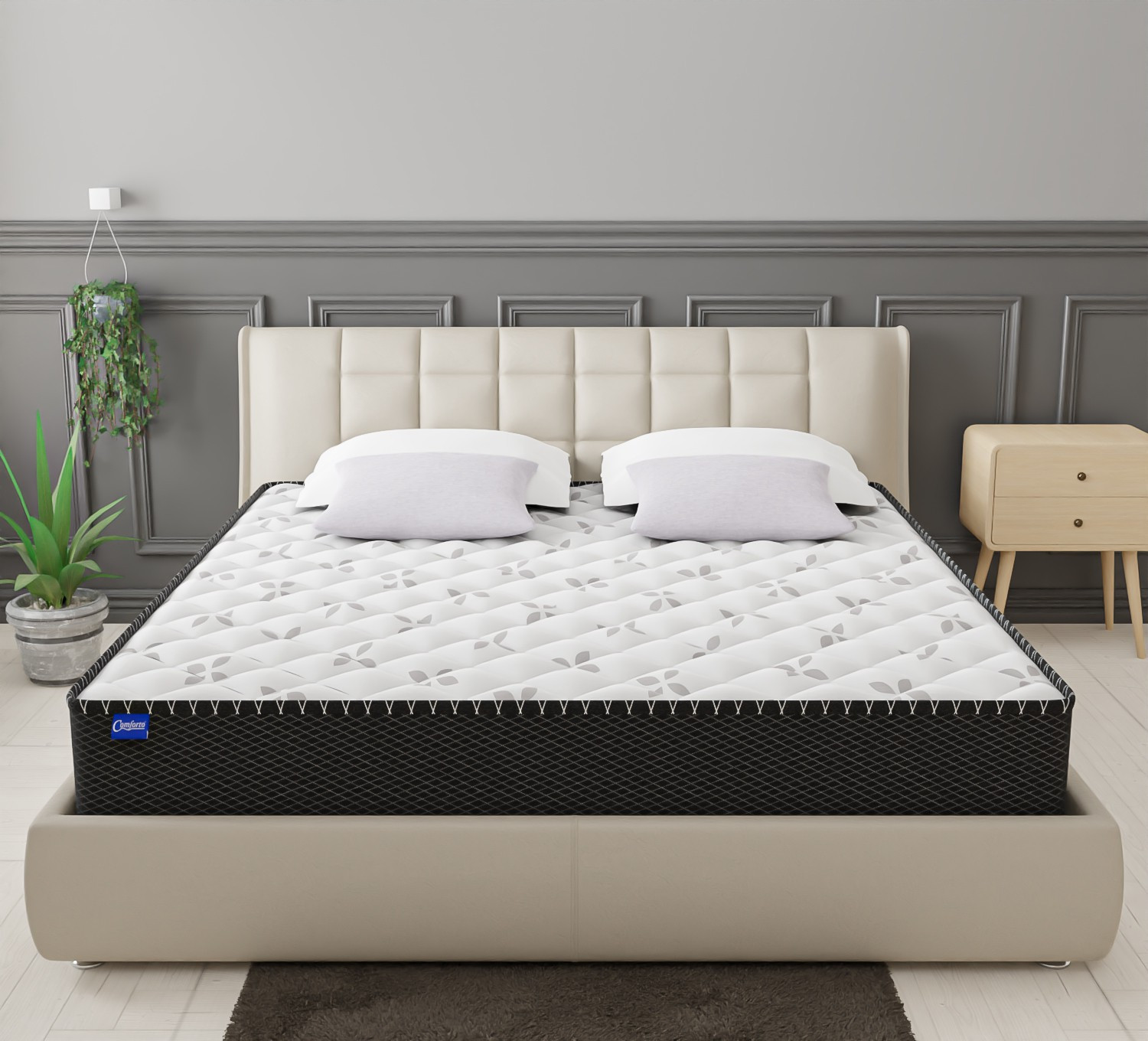 Image of Comforto by Comforto Hybrid | Pocket Spring with Memory Foam 8 Inch 8 inch Single Pocket Spring Mattress