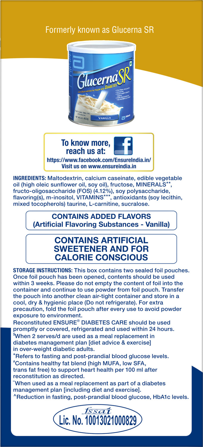 Image of ENSURE Diabetes Care-High Protein, High Fibre & 4X Myo-Inositol