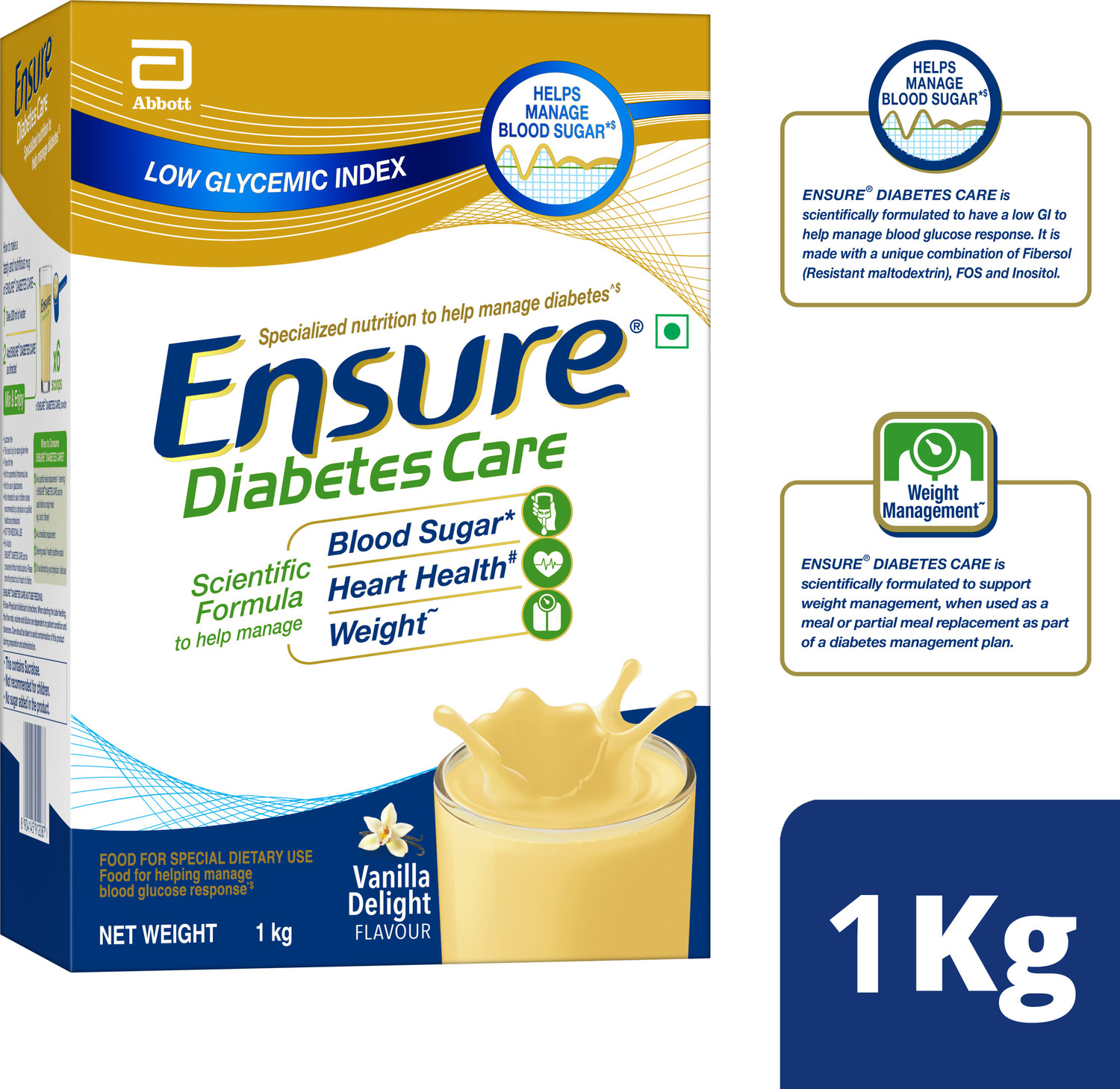 Image of ENSURE Diabetes Care-High Protein, High Fibre & 4X Myo-Inositol