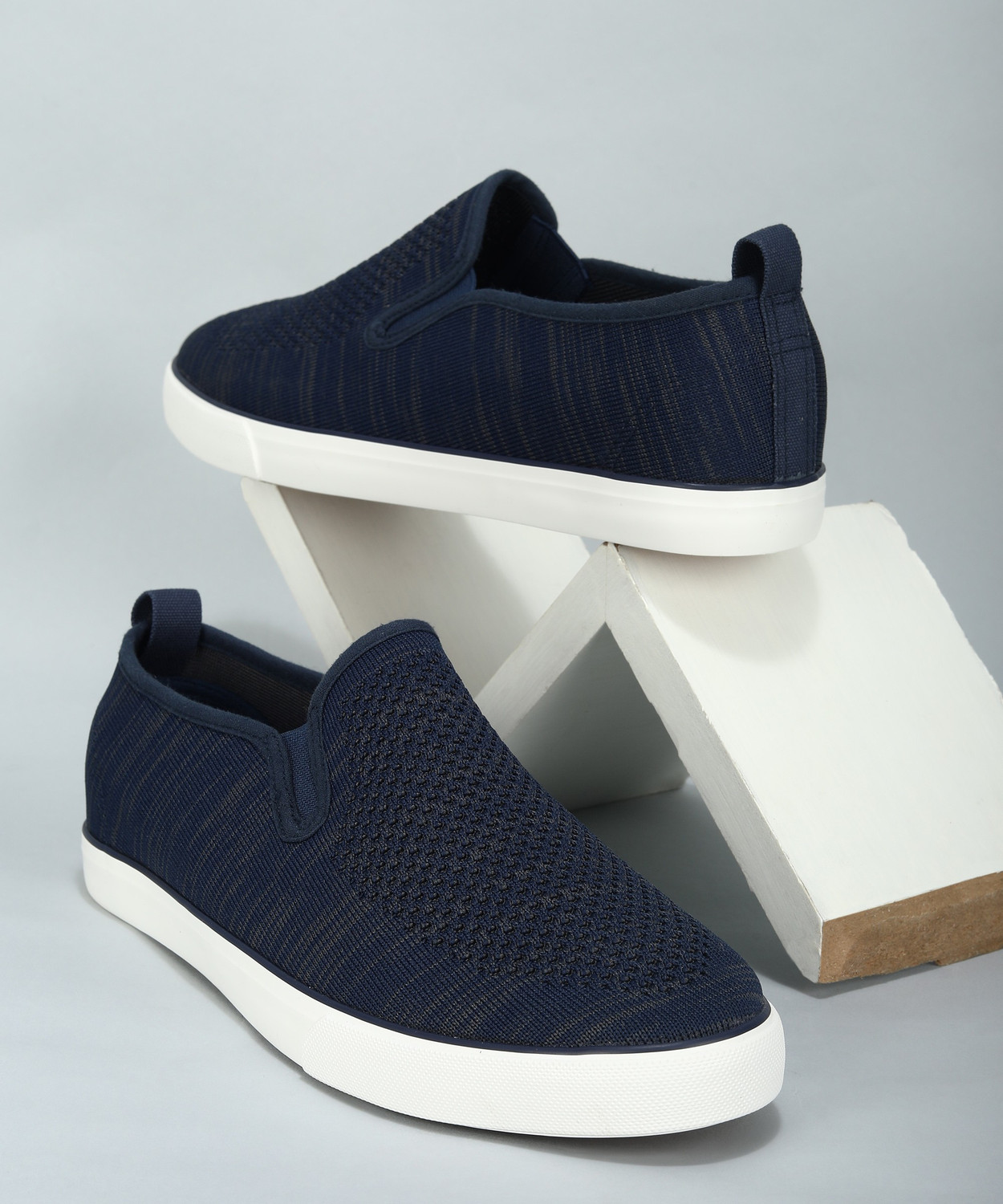 Roadster Slip On Sneakers For Men Navy Price History
