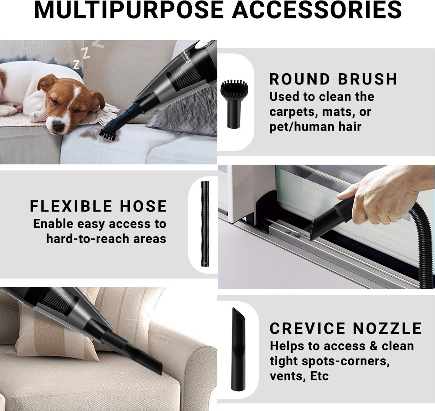 Image of Inalsa Dura Clean Hand-held Vacuum Cleaner with Reusable Dust Bag