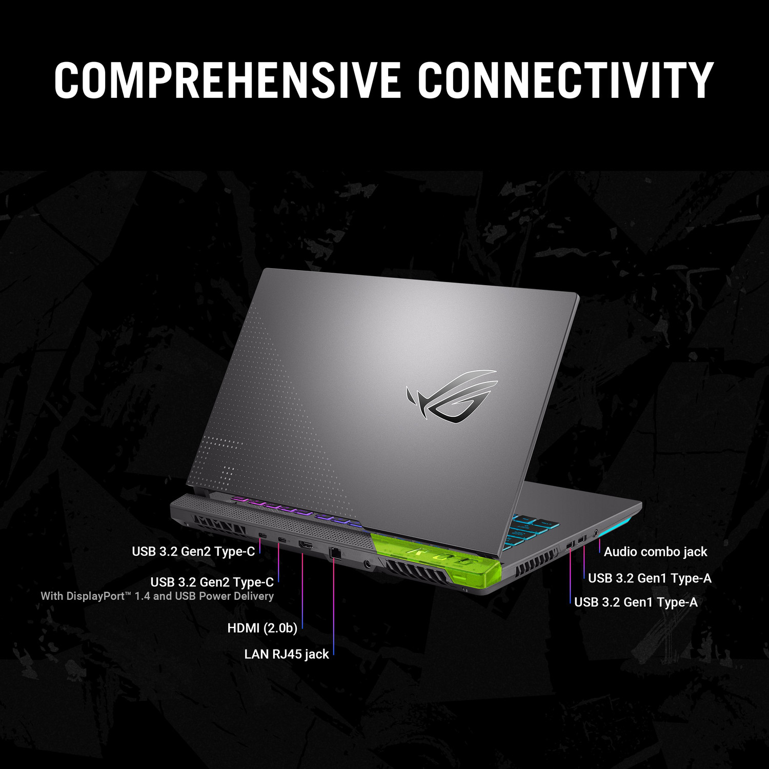 Image of ASUS ROG Strix G15 AMD Ryzen 7 Octa Core 6800HS - (16 GB /512 GB SSD /Windows 11 Home /4 GB Graphics /NVIDIA GeForce RTX RTX 3050 /144 Hz) G513RC-HN062W Gaming Laptop