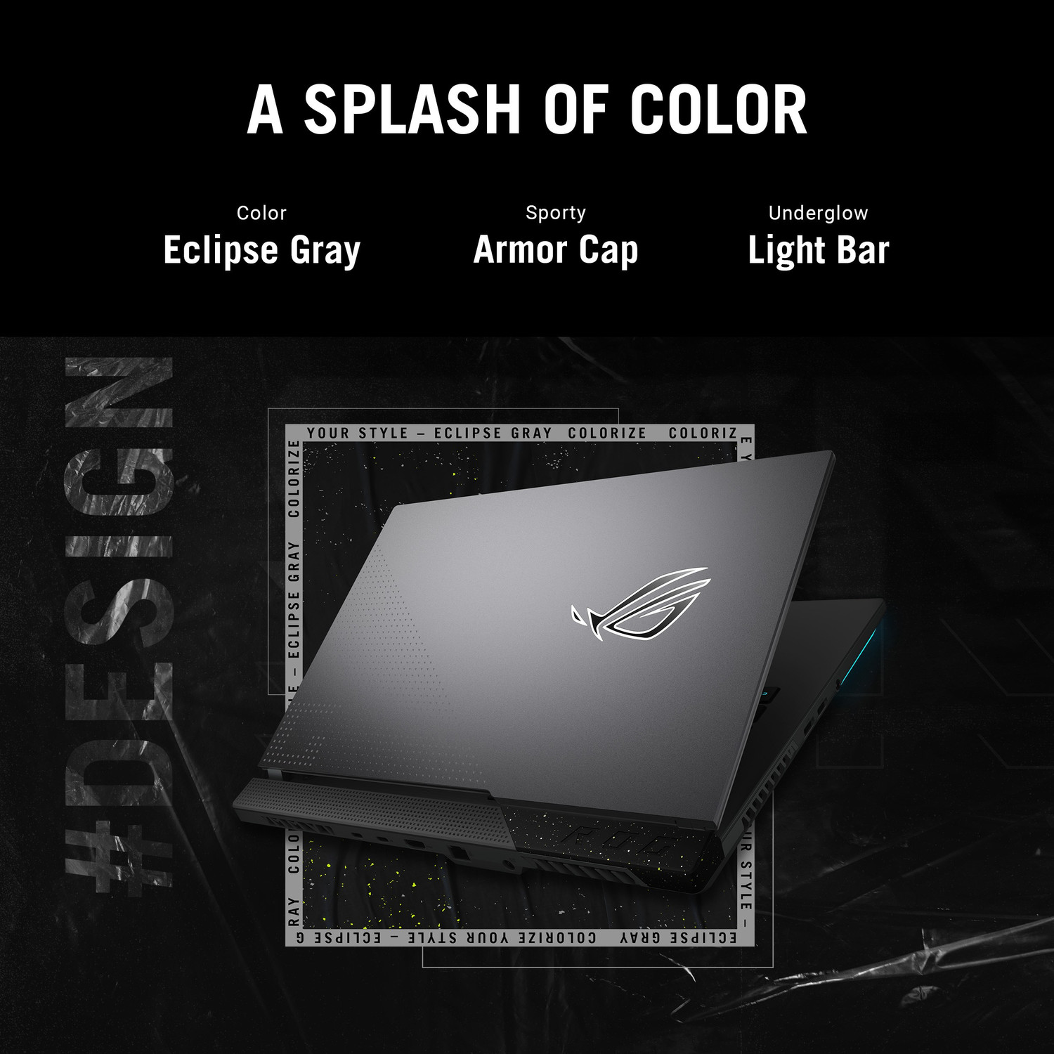 Image of ASUS ROG Strix G15 AMD Ryzen 7 Octa Core 6800HS - (16 GB /1 TB SSD /Windows 11 Home /4 GB Graphics /NVIDIA GeForce RTX RTX 3050 /144 Hz) G513RC-HN083W Gaming Laptop