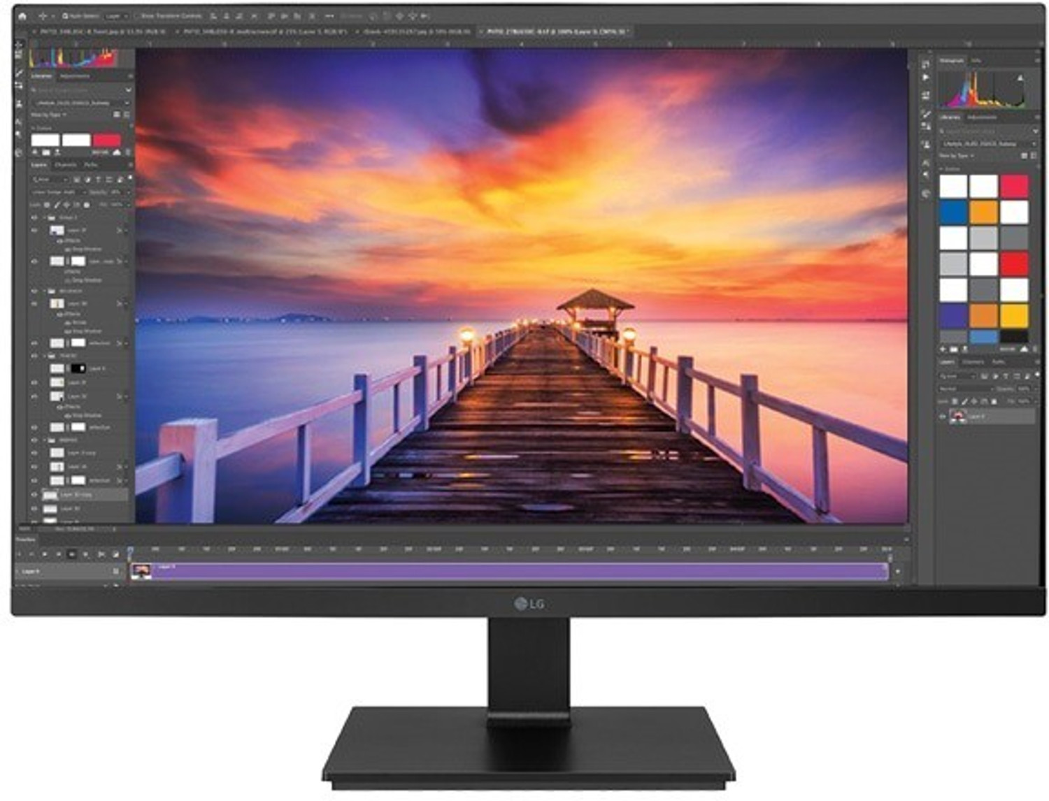 Image of LG UltraWide 68.58 cm (27 Inch) Full HD IPS Panel with Height /Swivel Adjustment, HDMI & DP Ports, sRGB 99% USB Type-C, Reader Mode, Anti-Flicker & Less Blue Light, 3-side Virtually Borderless Design Monitor (27BL650C-B)