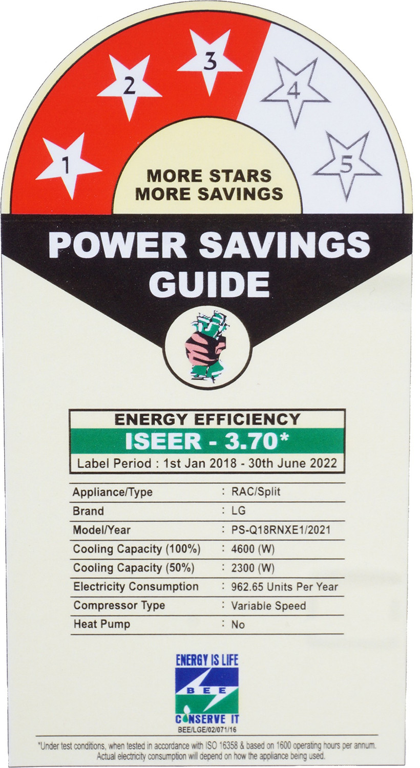 Image of LG 2021 Model 1.5 Ton 3 Star Split Dual Inverter AC