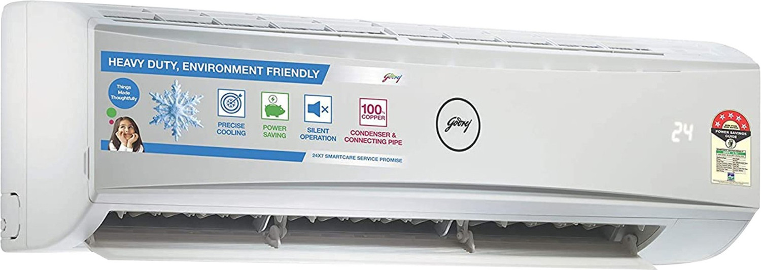 Image of Godrej 2 Ton 3 Star Split Inverter AC - White (GIC24LTC3WSA, Copper Condenser)