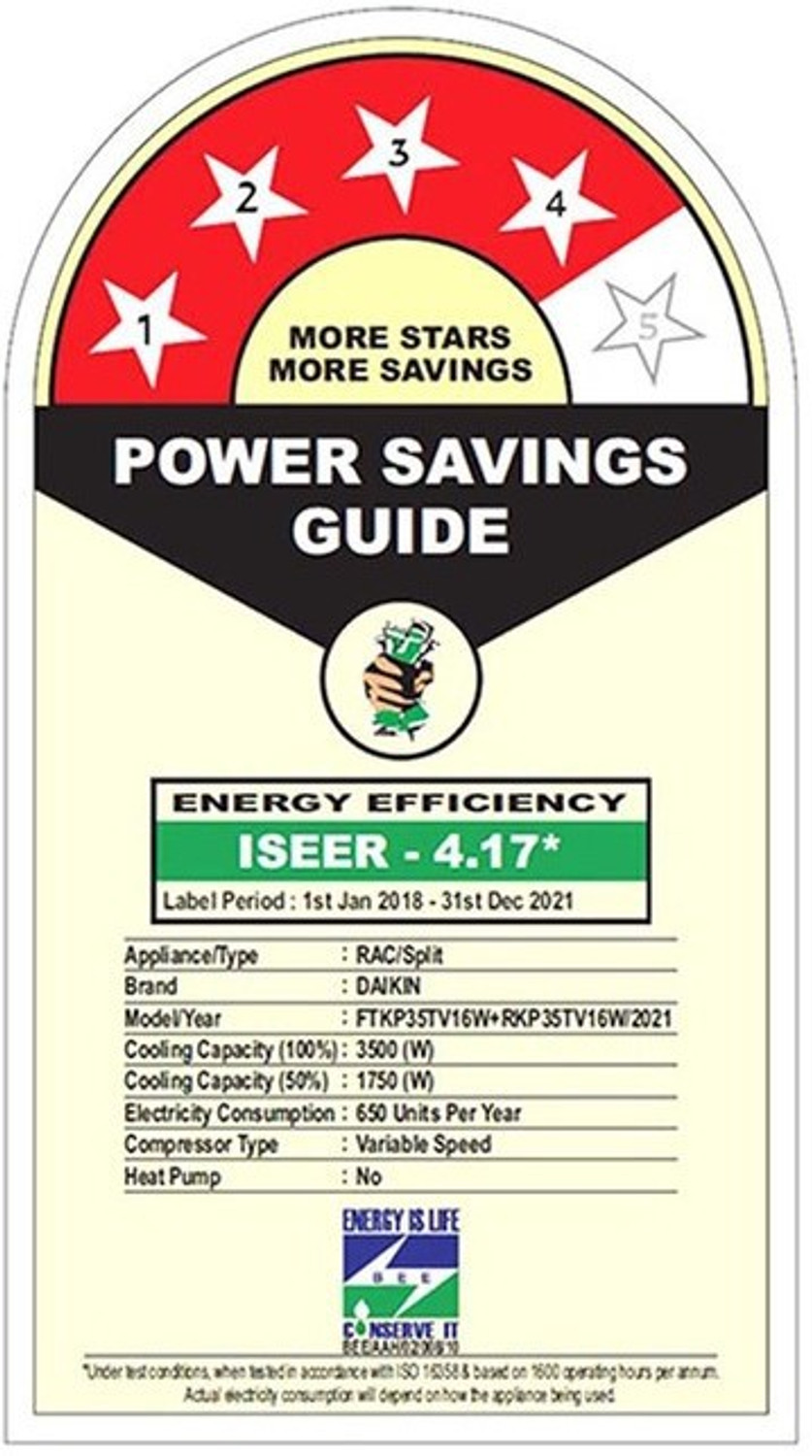 Image of Daikin 2021 Model 1 Ton 4 Star Split Inverter AC