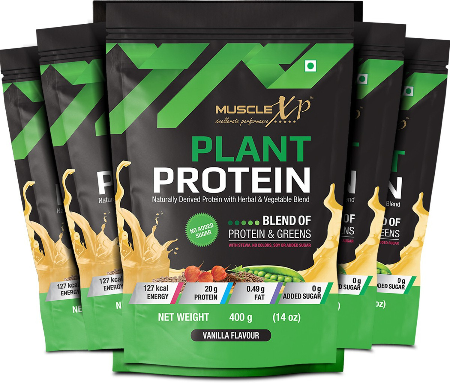 Image of MuscleXP Plant Protein - Natural Protein Powder with Pea Protein Plant-Based Protein