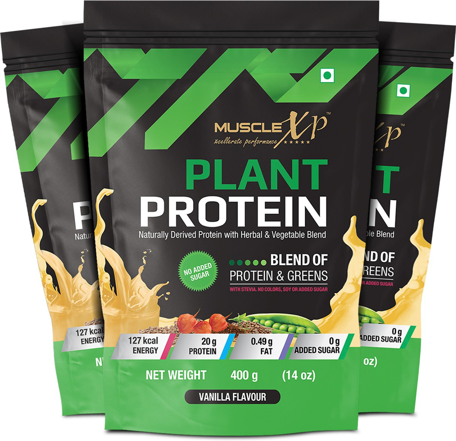 Image of MuscleXP Plant Protein - Natural Protein Powder with Pea Protein Plant-Based Protein