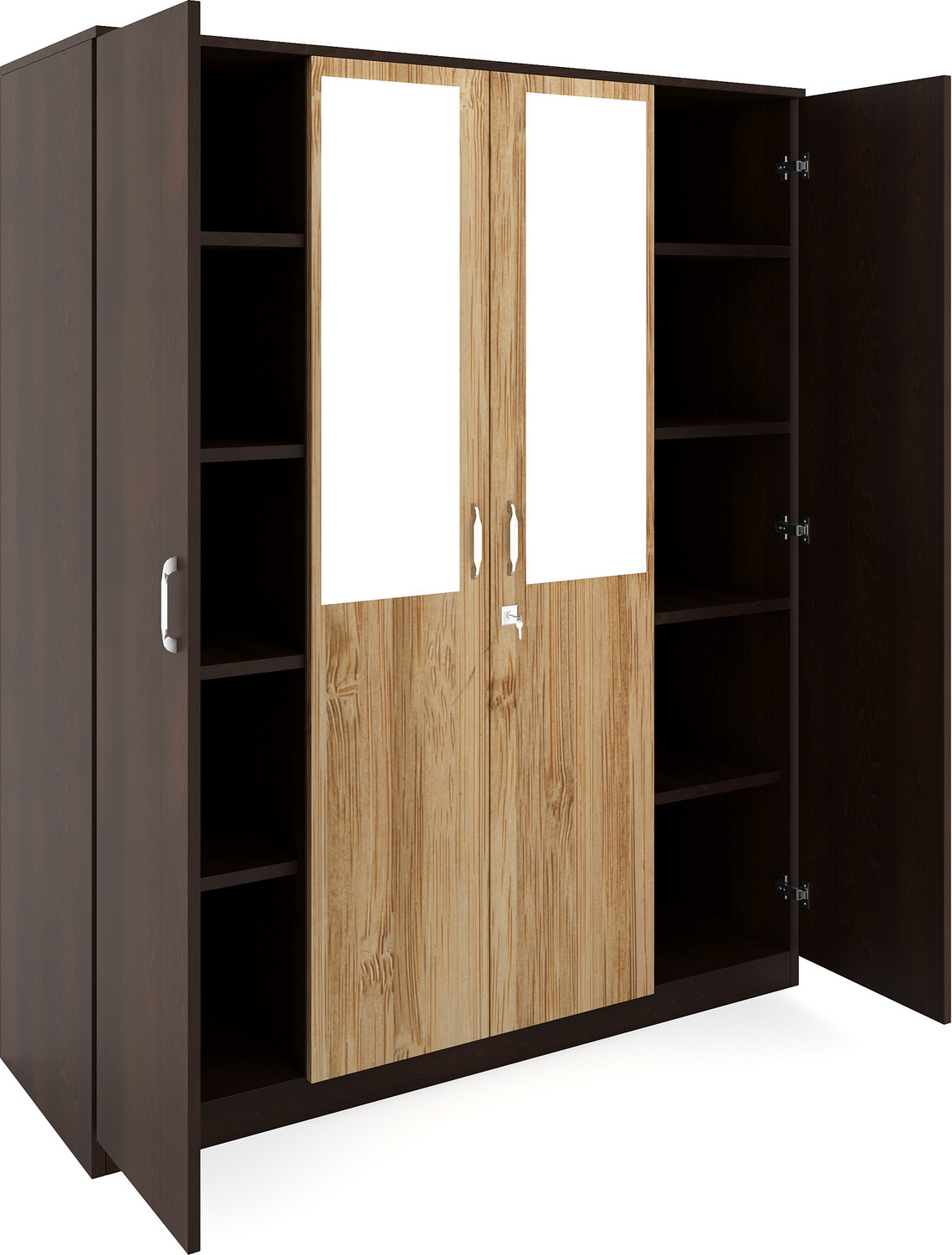 Image of Nilkamal Willy Engineered Wood 4 Door Wardrobe