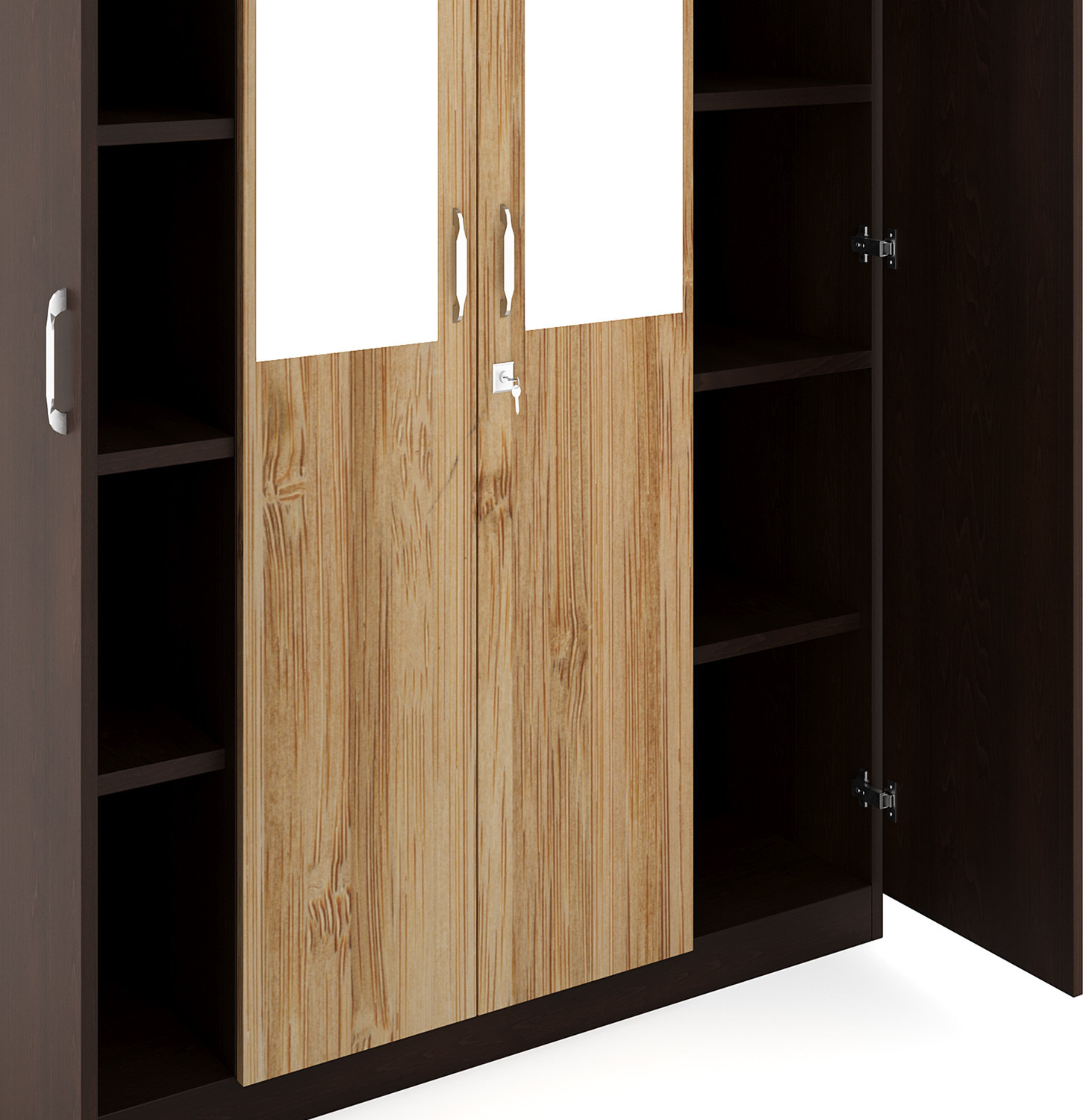 Image of Nilkamal Willy Engineered Wood 4 Door Wardrobe