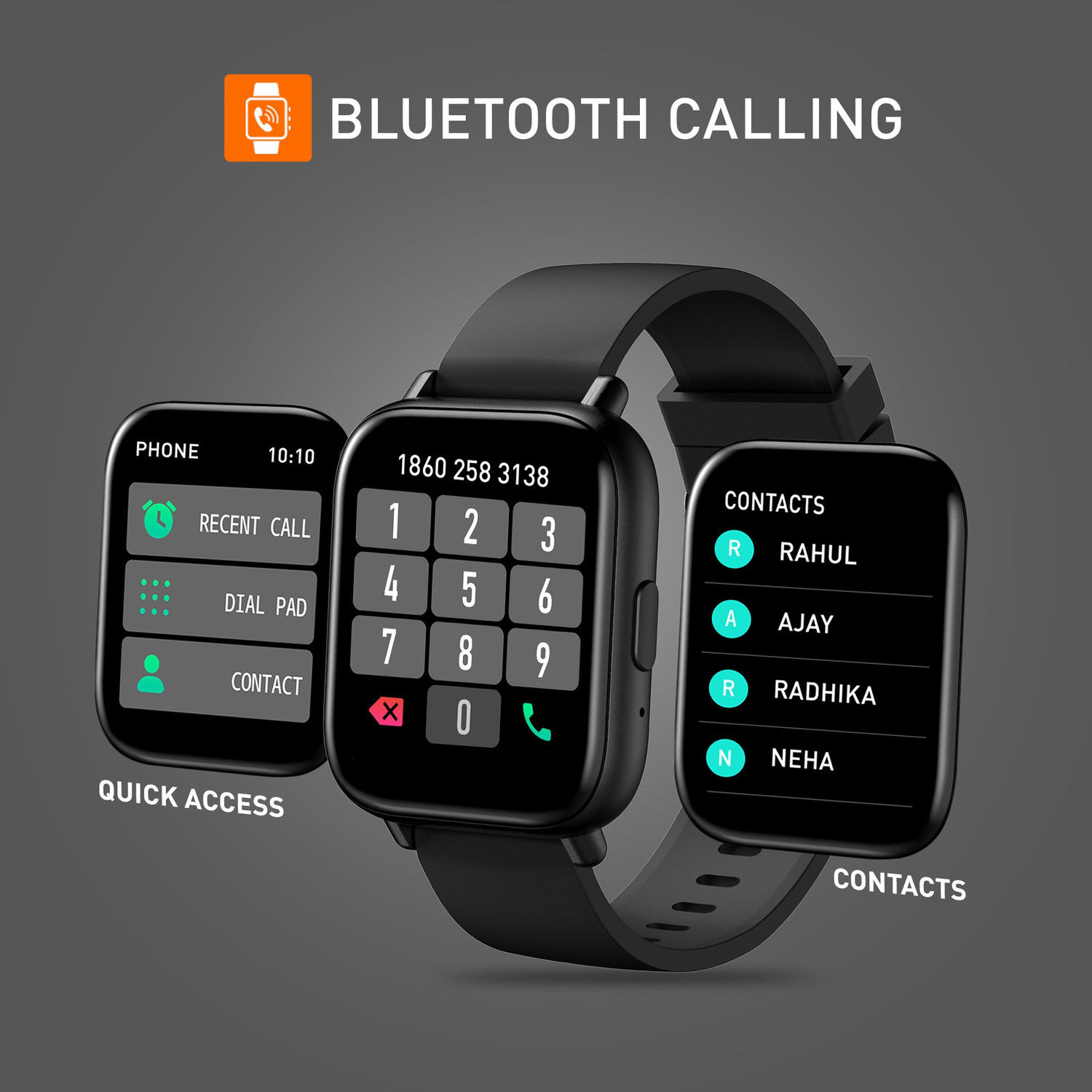 Image of GIONEE - AI Bluetooth Calling Metallic Frame Smartwatch