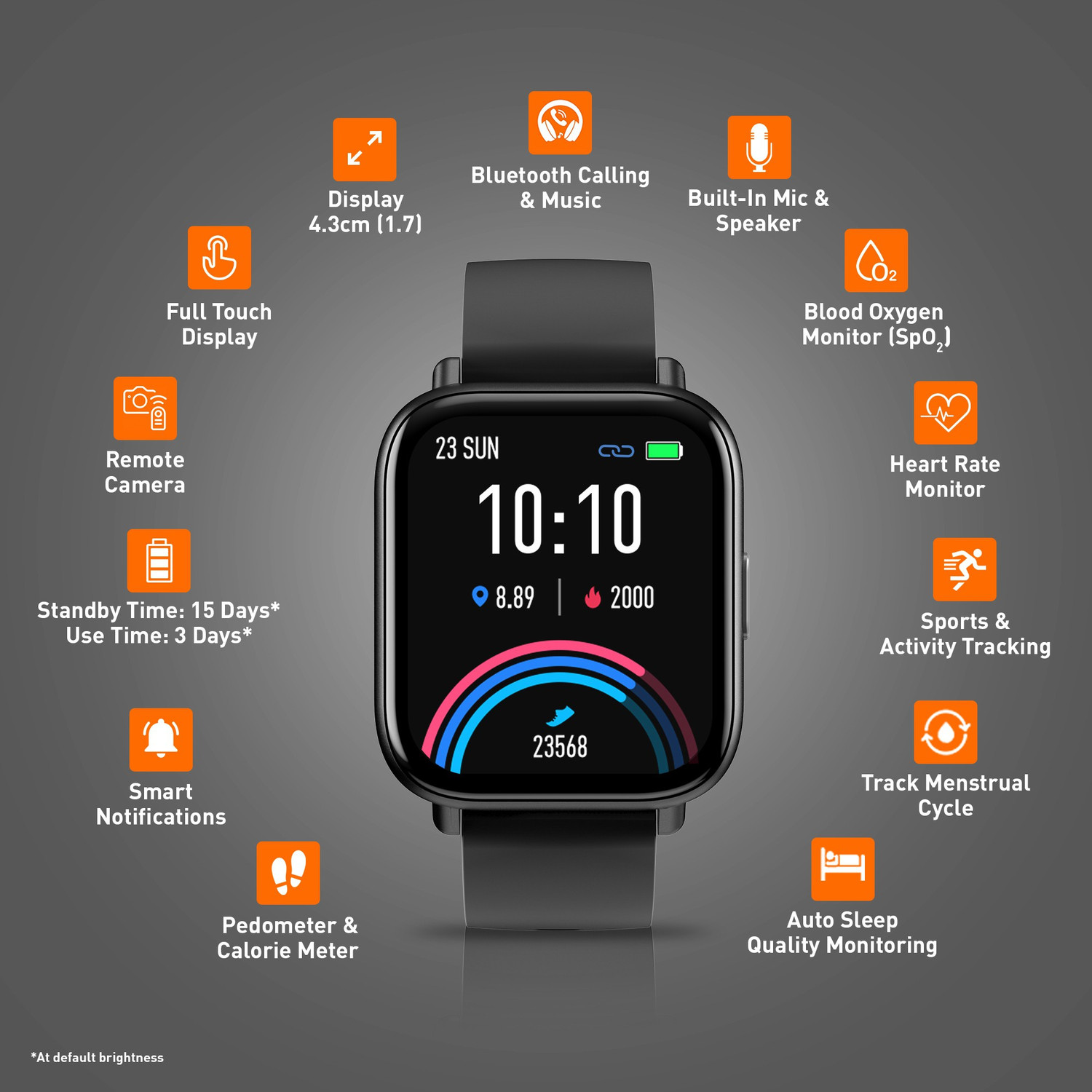 Image of GIONEE - AI Bluetooth Calling Metallic Frame Smartwatch