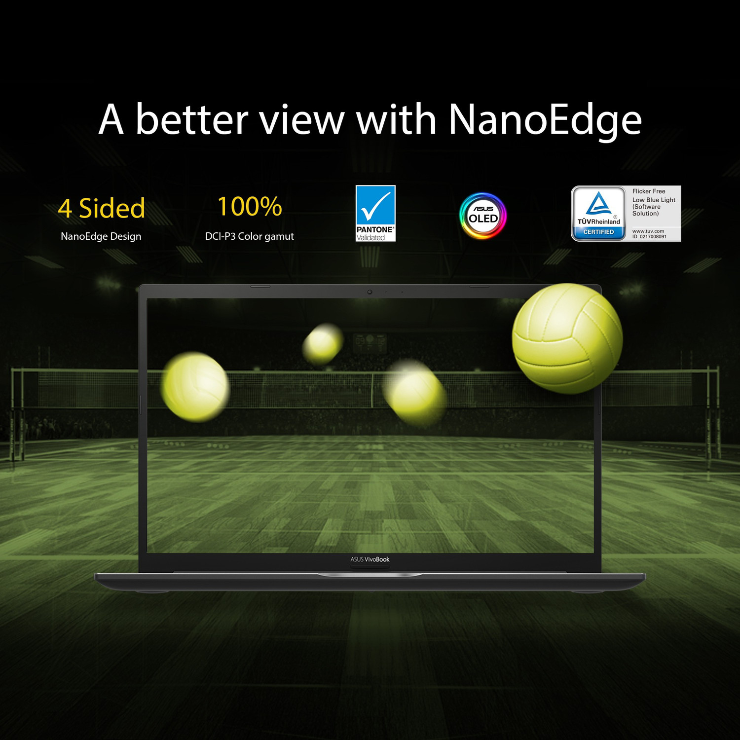 Image of ASUS VivoBook K15 OLED Intel Core i3 11th Gen 1115G4 - (8 GB /512 GB SSD /Windows 11 Home) K513EA-L312WS Thin and Light Laptop