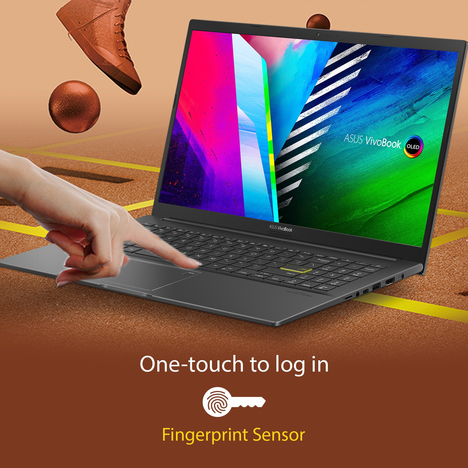 Image of ASUS VivoBook K15 OLED Intel Core i3 11th Gen 1115G4 - (8 GB /512 GB SSD /Windows 11 Home) K513EA-L312WS Thin and Light Laptop