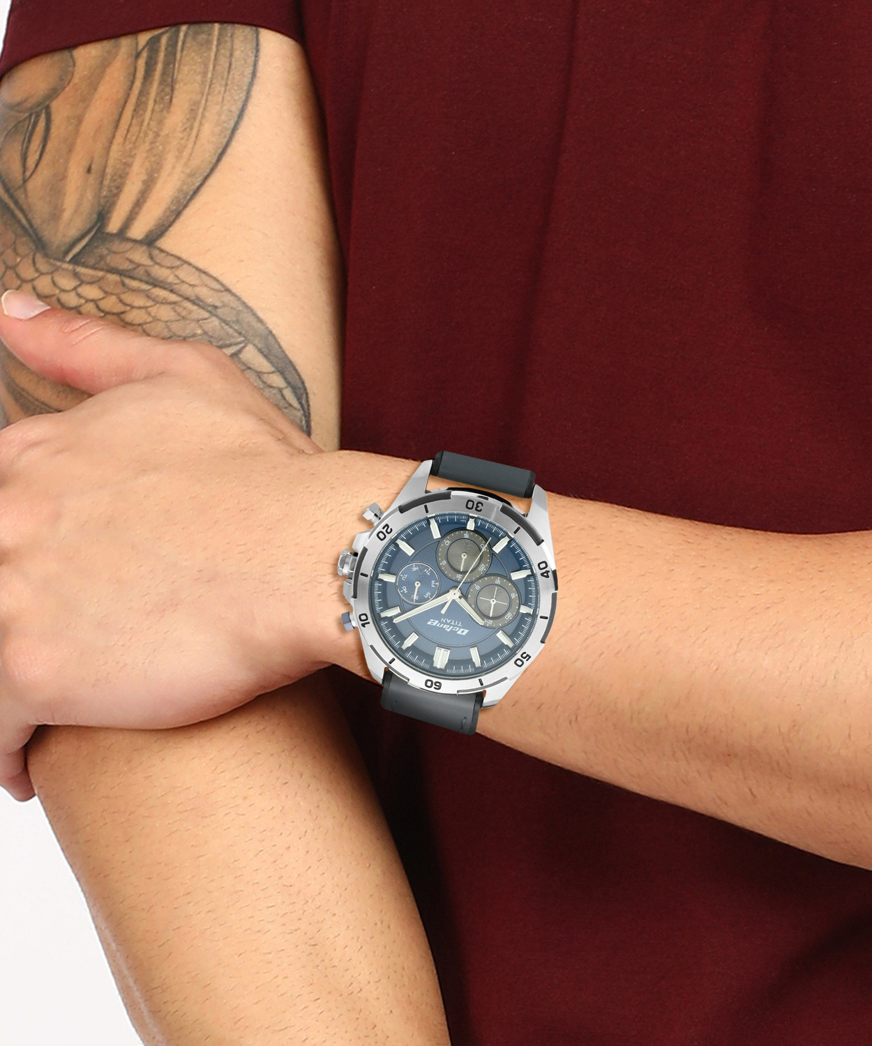 Image of Titan NP90114KP03 Lum story Analog Watch - For Men