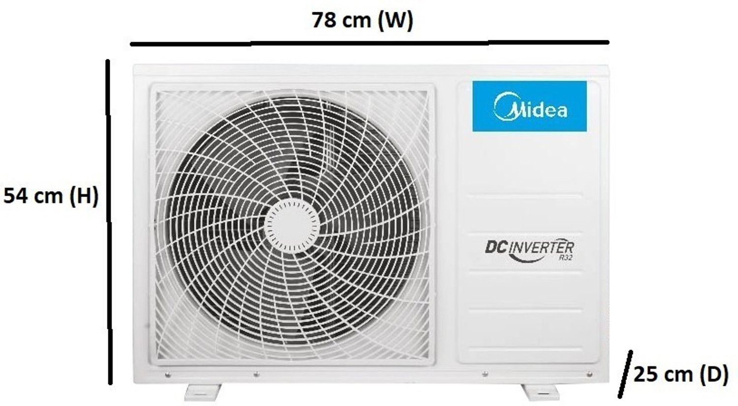 Image of Midea 1.5 Ton 3 Star Split Inverter AC - White (18K 3 Star Santis Neo DLX Inverter R32 Split AC, Copper Condenser)