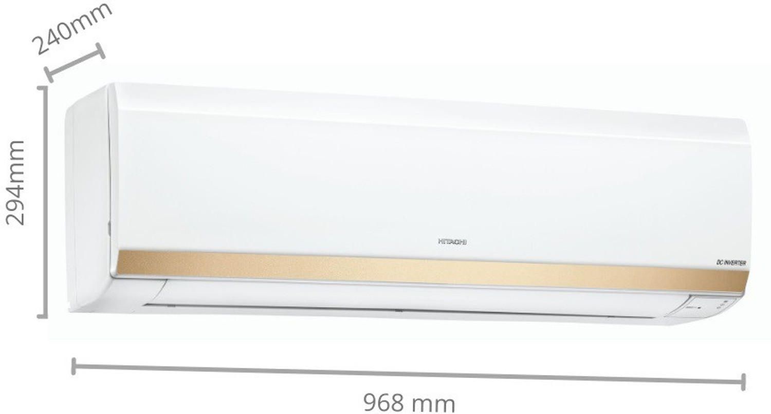 Image of Hitachi 1.5 Ton 3 Star Split Inverter AC - White, Gold (RSNG318HFEOZ1 /ESNG318HFEOZ1 /CSNG318HFEOZ1, Copper Condenser)