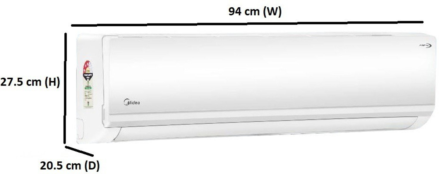 Image of Midea 1.5 Ton 3 Star Split Inverter AC - White (18K 3 Star Santis Neo DLX Inverter R32 Split AC, Copper Condenser)