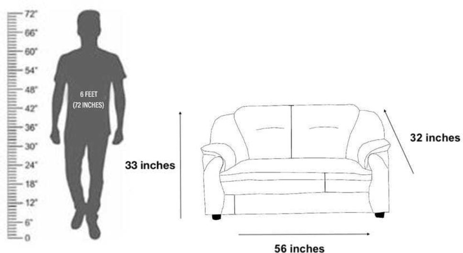 Image of Sekar Lifestyle Polyurethane Large Series Leatherette 2 Seater Sofa