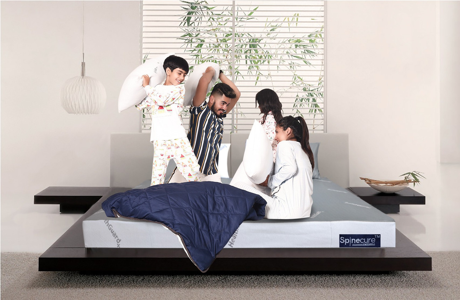 Image of Spinecure Orthopedic Memory Foam Mattress 8 inch Single High Resilience (HR) Foam Mattress