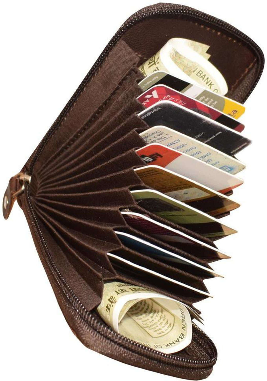 Image of ABYS 100% Genuine Leather Card Holder with Gift Credit | ATM | Debit Card Holder 15 Card Holder
