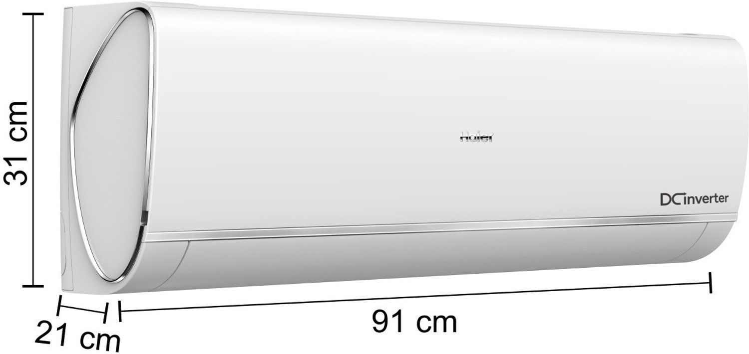 Image of Haier 1.5 Ton 3 Star Split Inverter AC - White (HS18K-PYS3B(INV) /HU18-3B(INV) / HSU18K-PYS3B(INV), Copper Condenser)