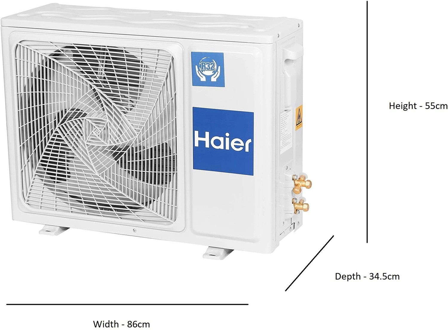 Image of Haier 1.5 Ton 3 Star Split Inverter AC - White (HS18K-PYS3B(INV) /HU18-3B(INV) / HSU18K-PYS3B(INV), Copper Condenser)