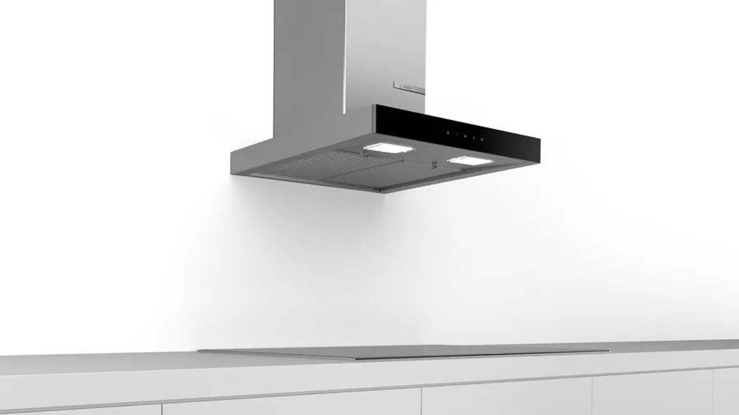 Image of BOSCH DWB068G50I Wall Mounted Silver 800 CMH Chimney