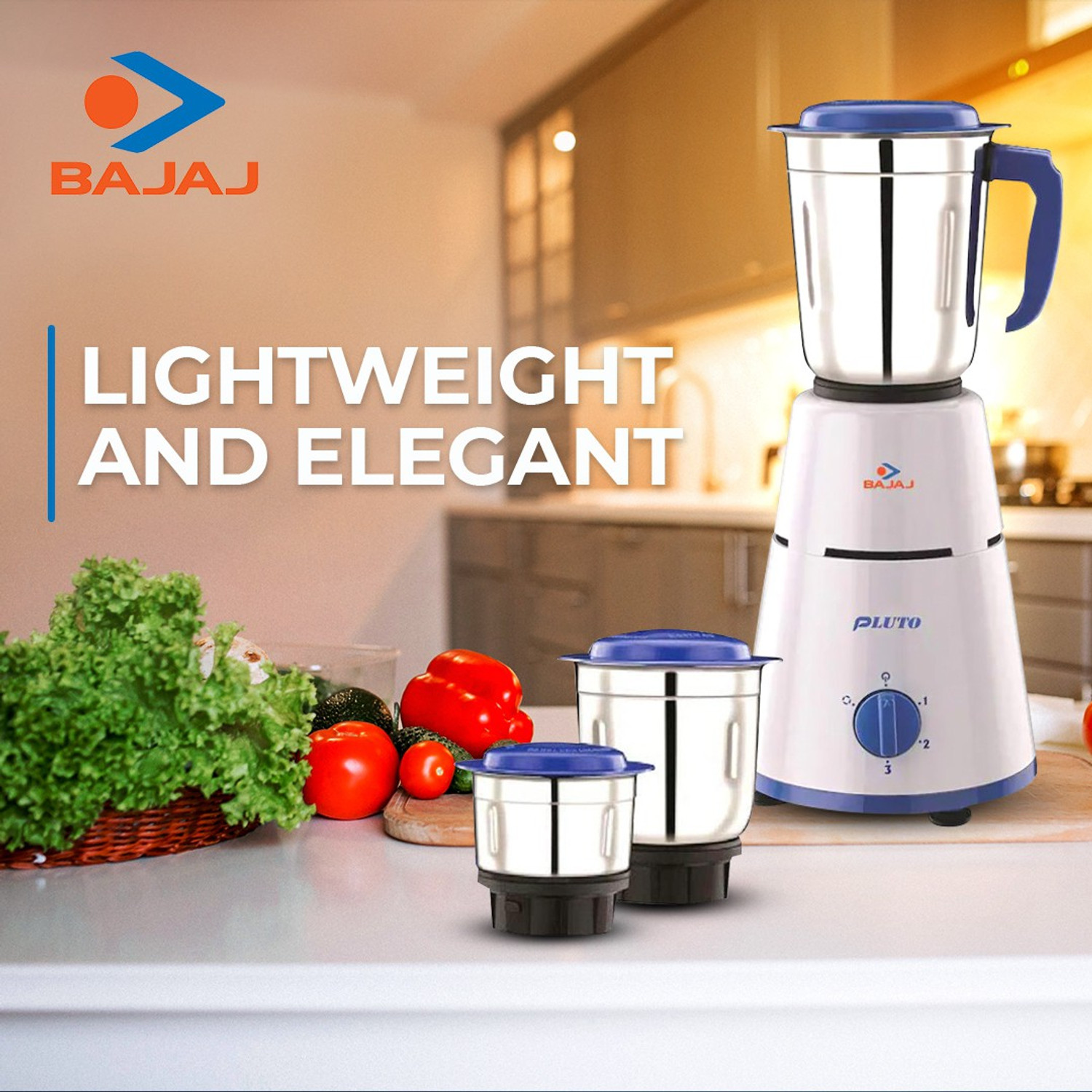 Image of BAJAJ 3 Jar 500 W Mixer Grinder
