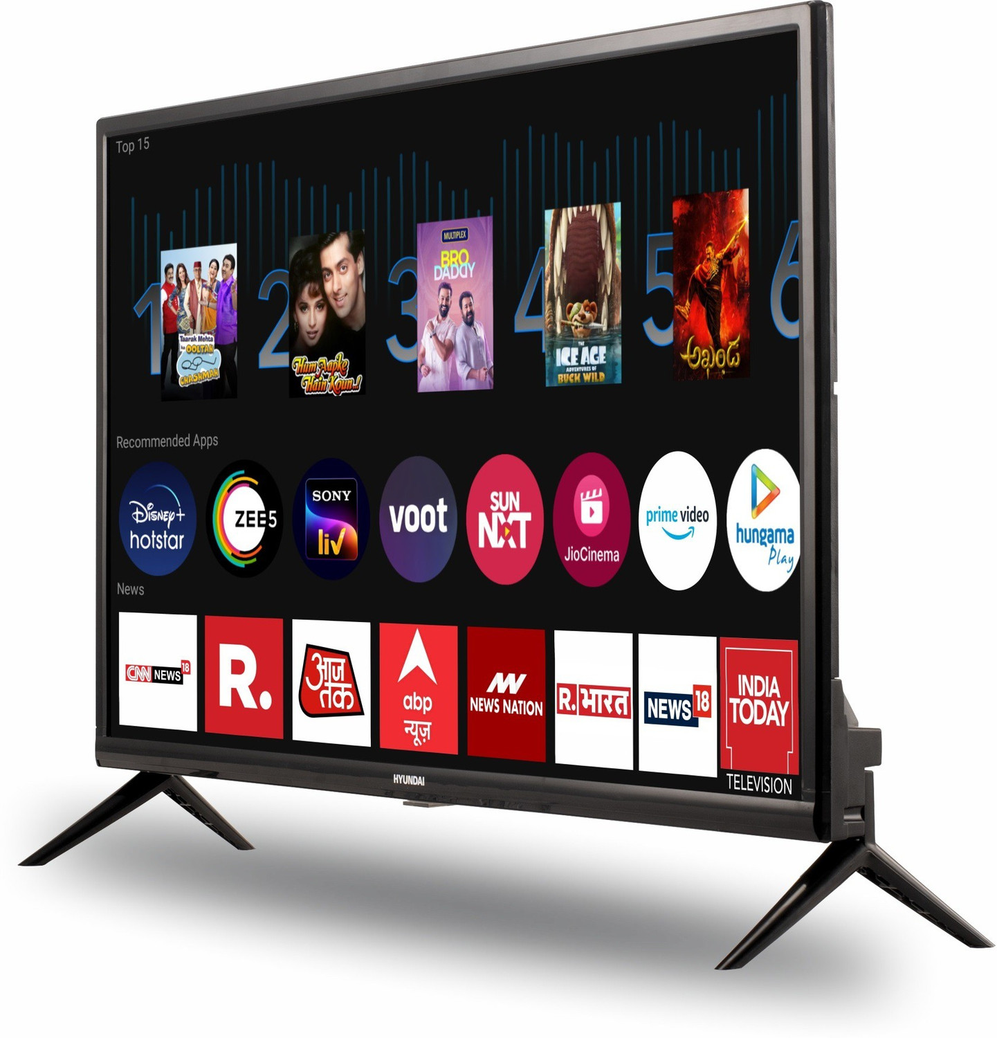 Image of Hyundai 98 cm (39 inch) HD Ready LED Smart Android Based TV