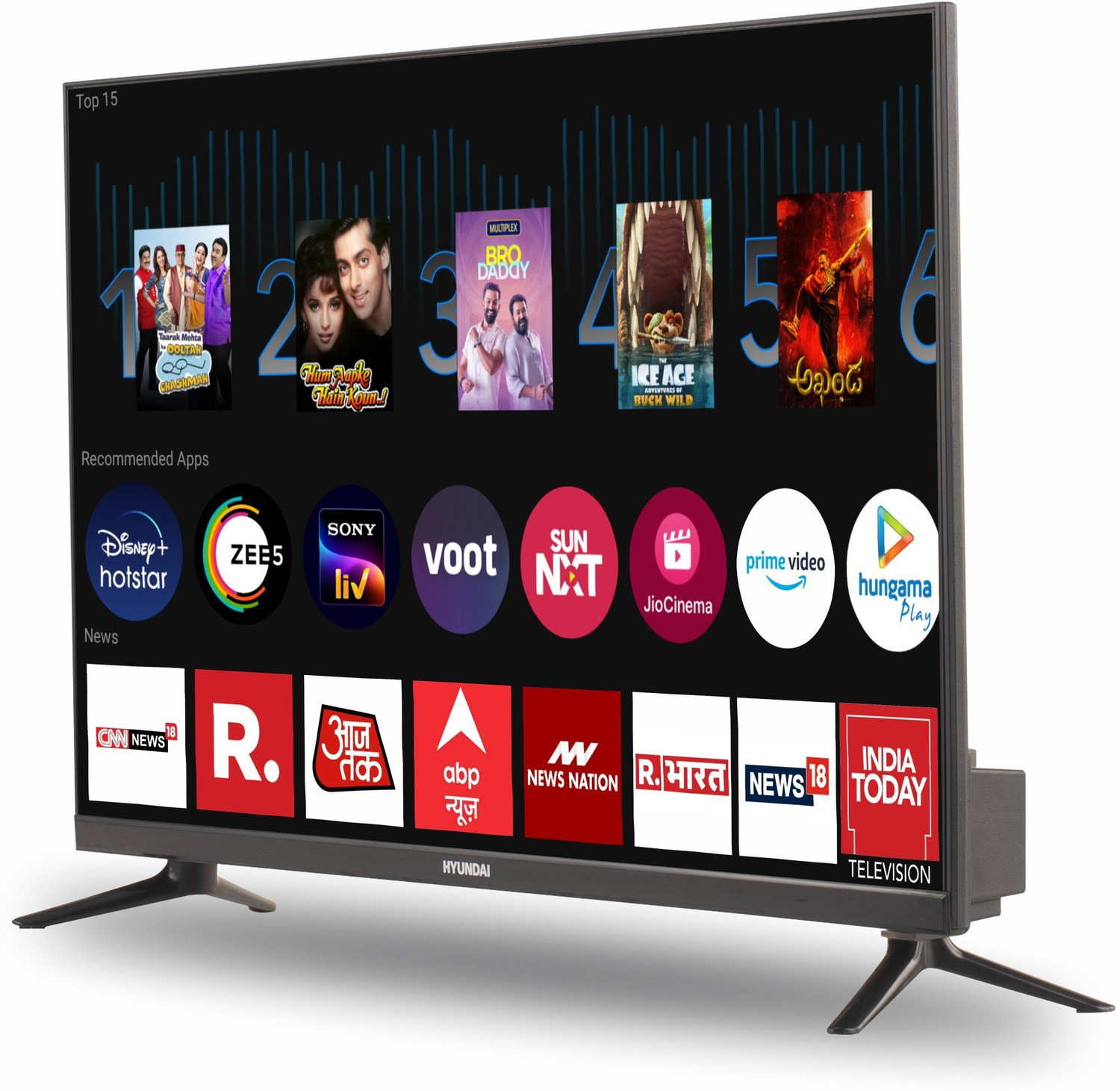 Image of Hyundai 80 cm (32 inch) HD Ready LED Smart Android Based TV (SMTHY32HDB52YW)