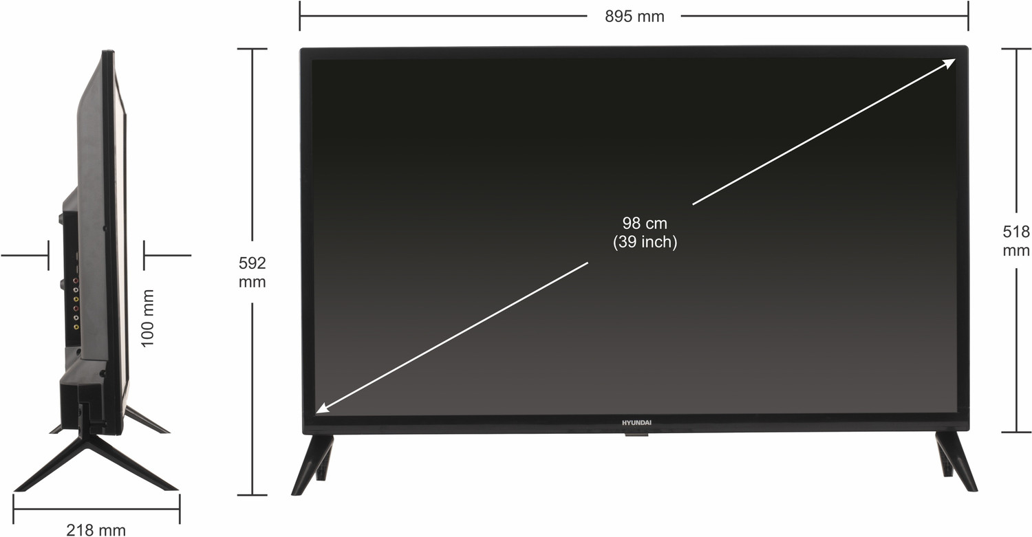 Image of Hyundai 98 cm (39 inch) HD Ready LED Smart Android Based TV