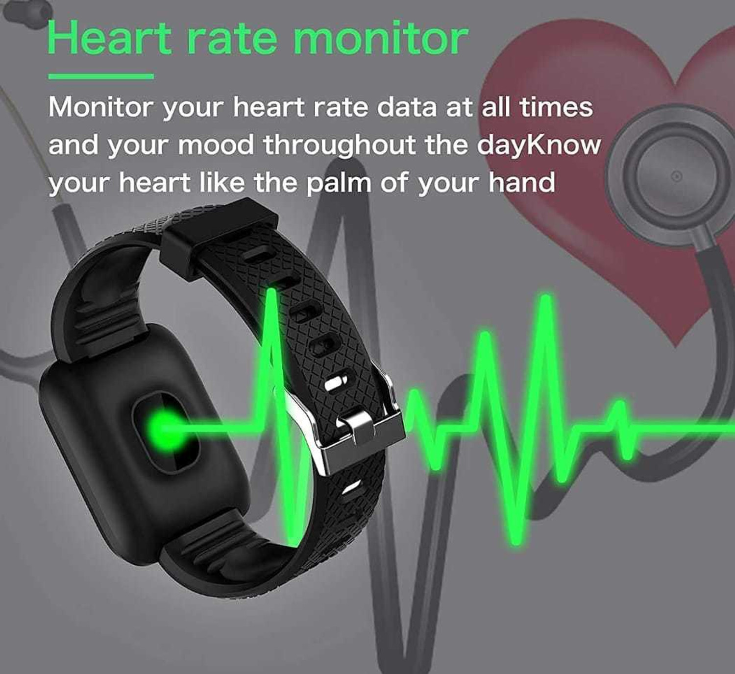 Image of Priyansh IDS116 SMART BRACELET WATCH IT SUPPORTS ONLY NOTIFICATION Smartwatch