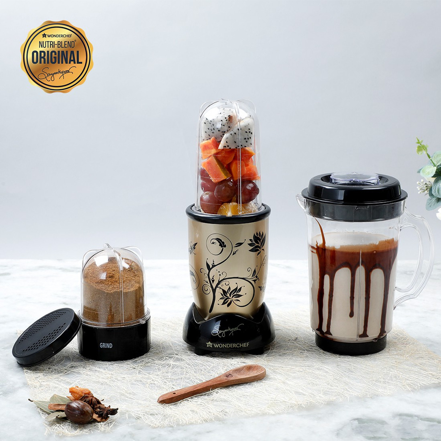 Image of WONDERCHEF Nutri blend 500 W Juicer Mixer Grinder