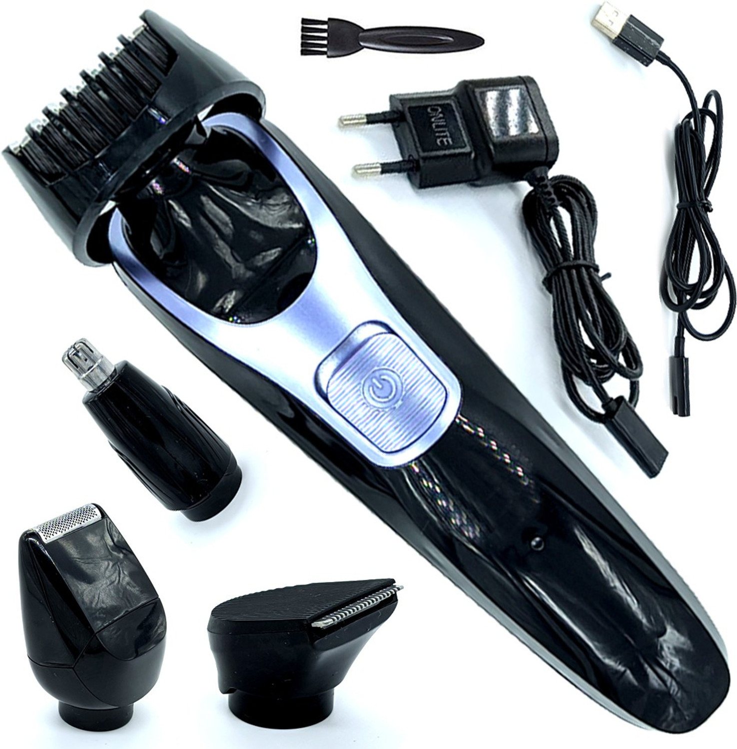 Image of ONNLITE Waterproof 4in1 Cordless Nose & Ear Beard Mustache Trimmer Hair Clipper TM Fully Waterproof Trimmer 120 min Runtime 3 Length Settings