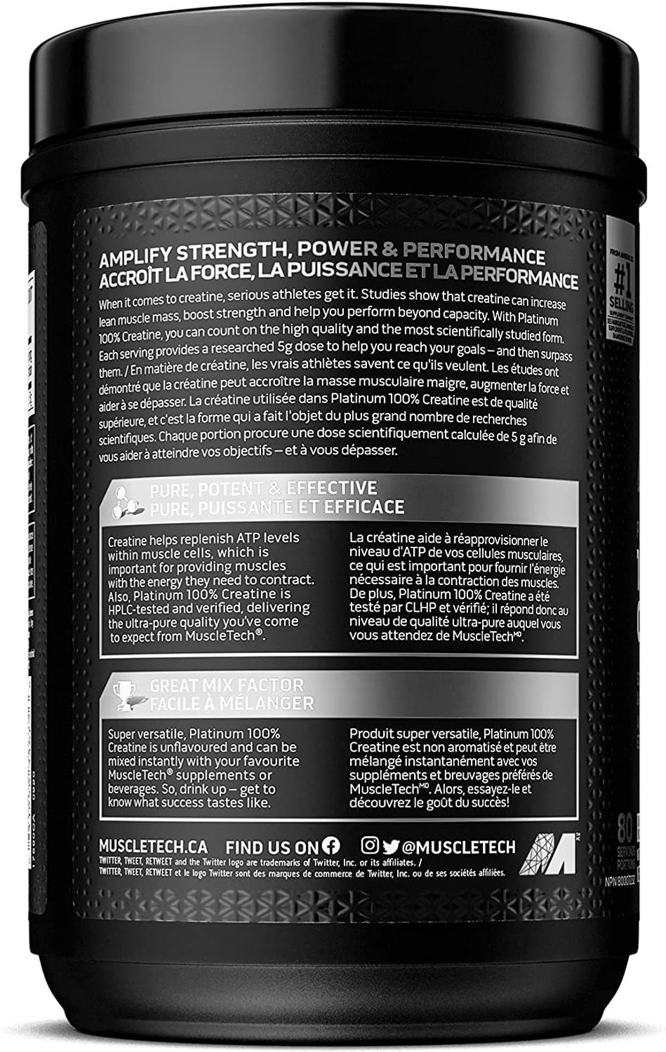 Image of Muscletech Nitrotech 100% CREATINE MUSCLETECH Creatine