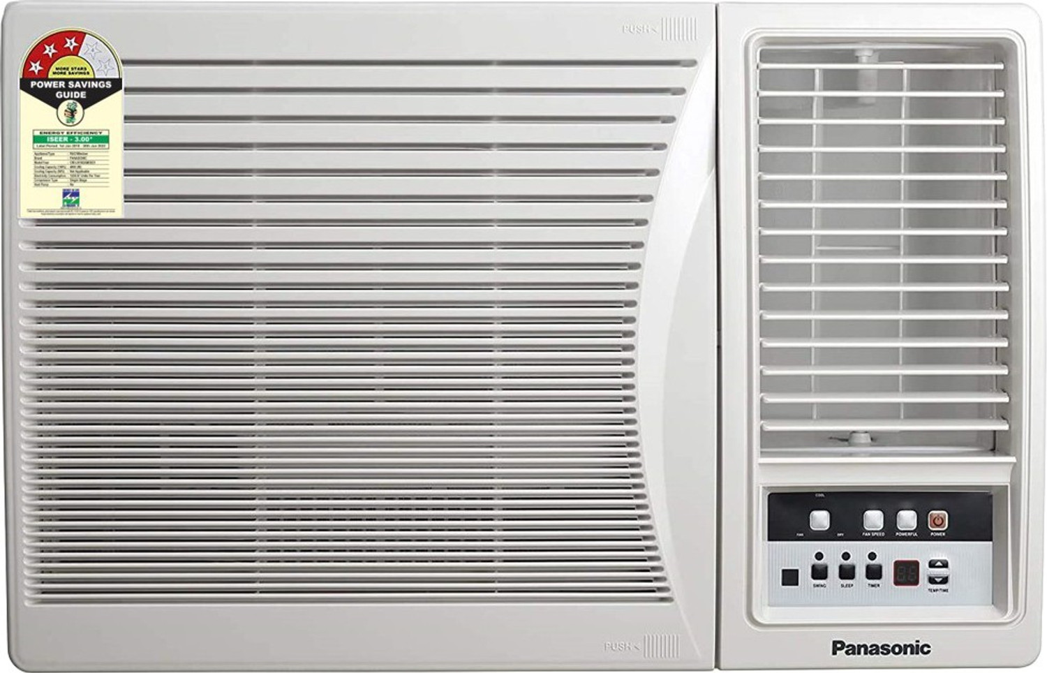 Image of Panasonic 1.5 Ton 3 Star Window AC - White (CW-LN182AM, Copper Condenser)