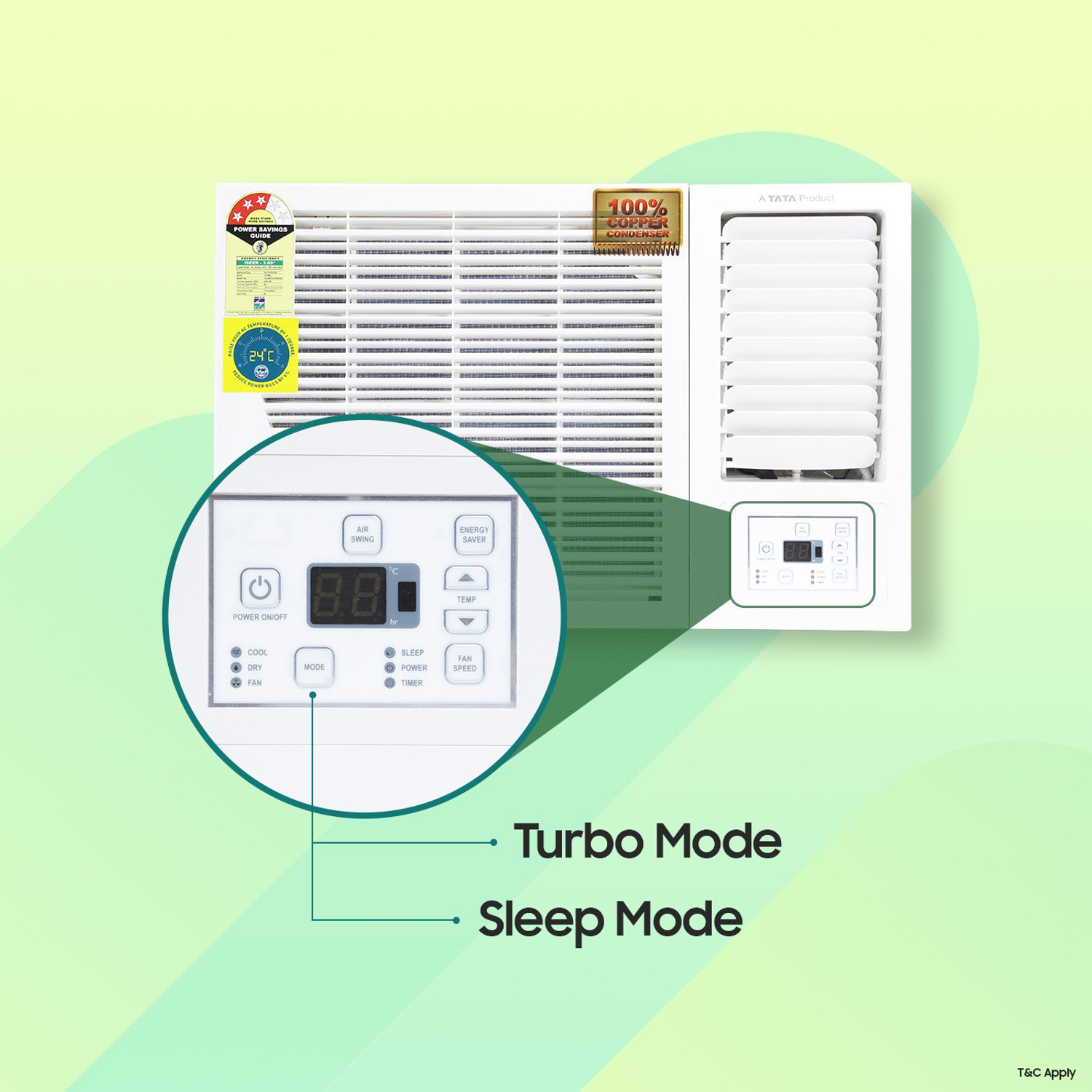 Image of Croma 2022 Model 1.5 Ton 3 Star Window R-32 Green Refrigerent, Dust Filter AC