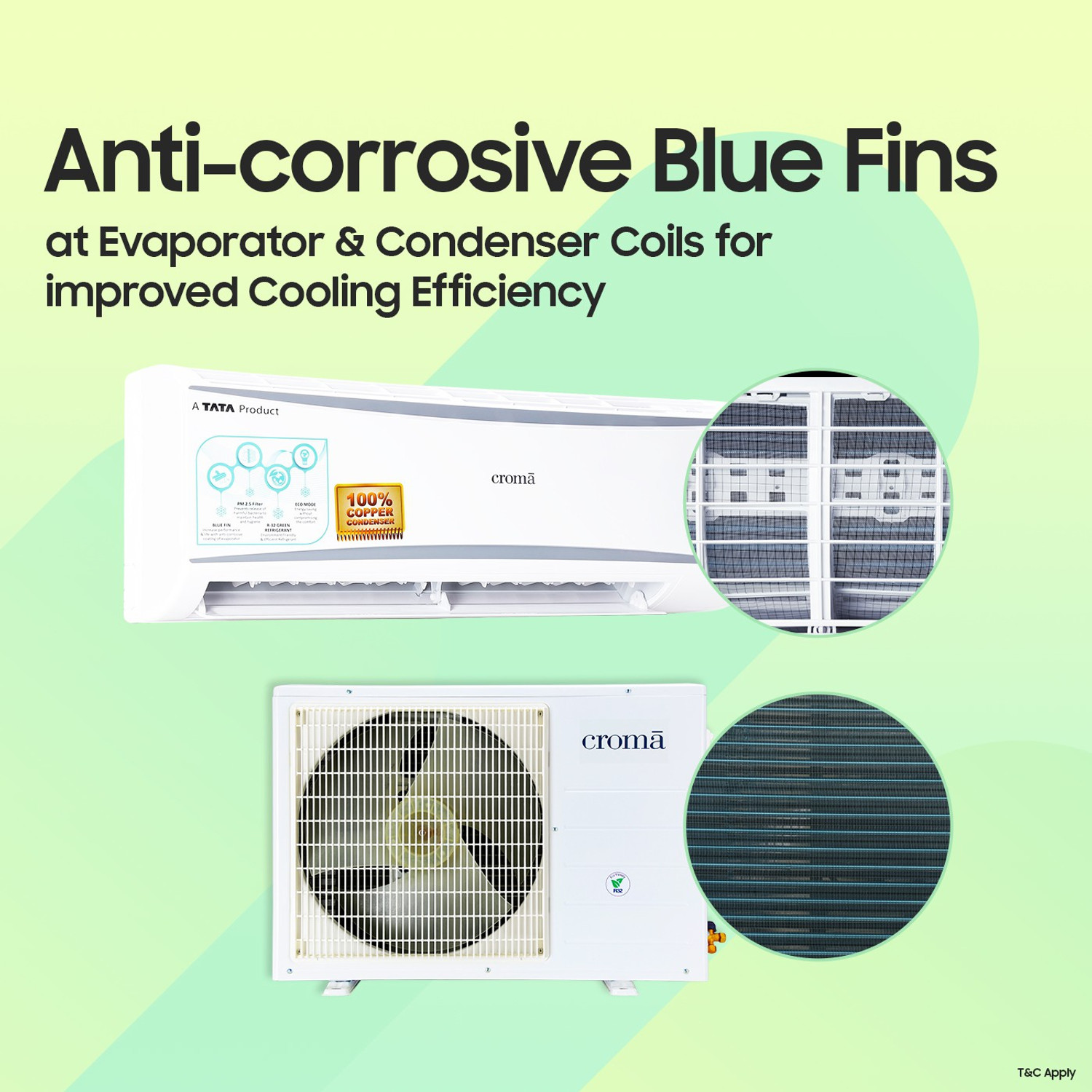 Image of Croma 2019 Model 1 Ton 3 Star Split AC