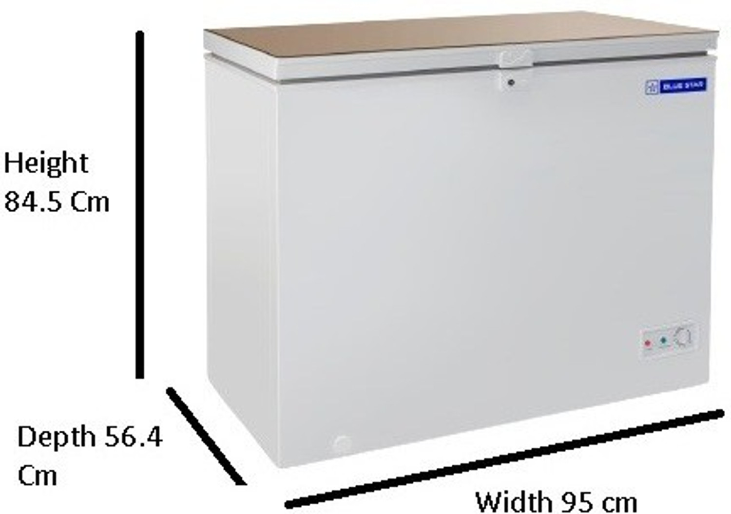 Image of Blue Star 95 L Single Door Standard Deep Freezer